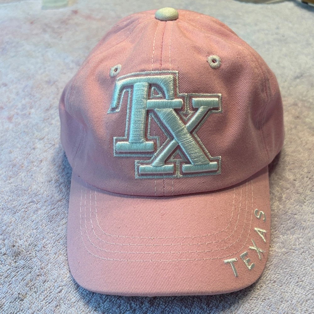 Pink TX Embroidered Women's Cap